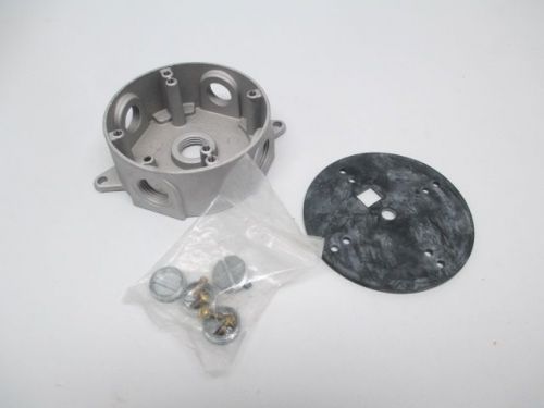 New gdc 93c6 weatherproof aluminum 4x1-5/8in round electrical box d247410 for sale