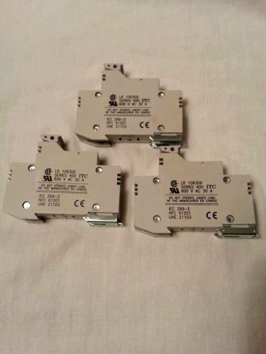 ITC VLC10 Fuse Holder 600V ac 30A 1p Series 400 (Lot of 3)