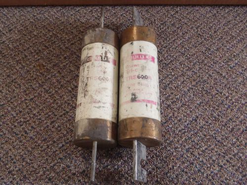 (2) GOULD-SHAWMUT TRI-ONIC TRS600R TIME DELAY FUSE 600A