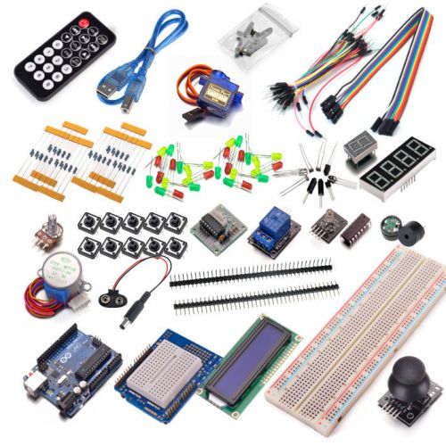 UNO R3 Ultimate Starter Kit- LED LCD Breadboard Shield Relay Sensor for Arduino