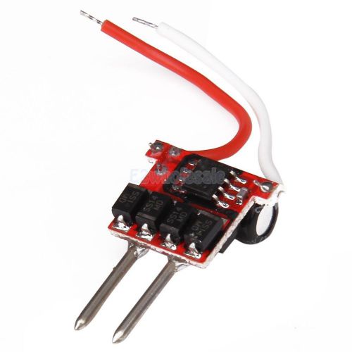 580-600mA Constant Current Regulated 1x3W LED Driver Input AC 12V Random Color