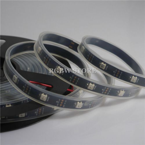 10m ws2812b 2812 30 leds/m 150 addressable 5050 rgb led strip black pcb wp 5v for sale