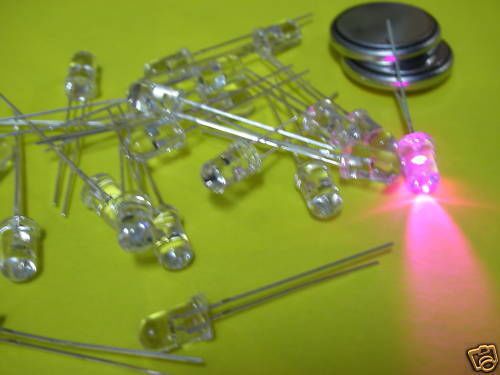 2000pcs Pink 5mm 3000mcd LED Ultra Bright LEDs