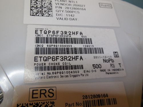 500 pcs panasonic etqp6f3r2hfa for sale