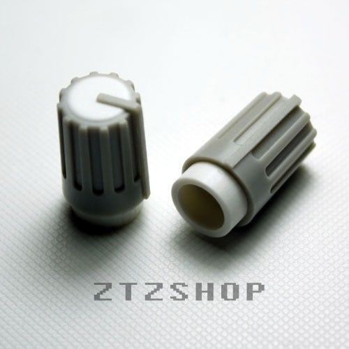 2 x knob grey with white mark for potentiometer pot - ztzshop- free shipping for sale