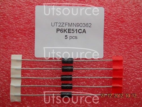 10PCS P6KE51CA Manu:ON/VISHAY  Encapsulation:DO-15,