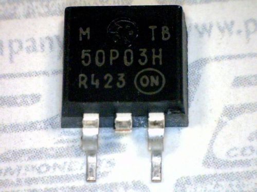 10-pcs fet/mosfet p-channel 30v 50a on semi mtb50p03hdlt4 50p03hdlt4 for sale