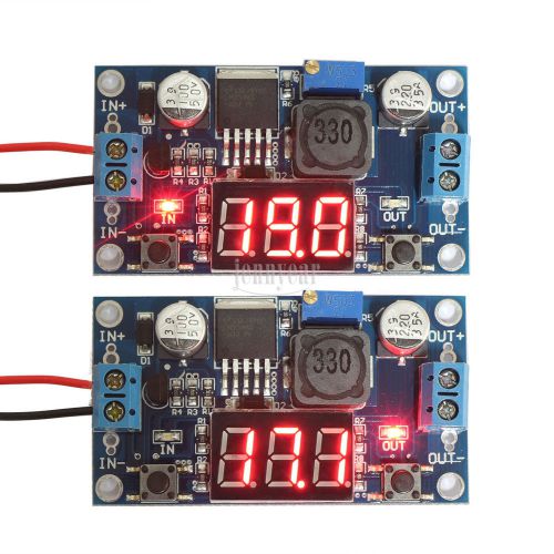 LM2596 DC-DC Buck Converter +LED Voltmeter output Voltage Adjustable Module