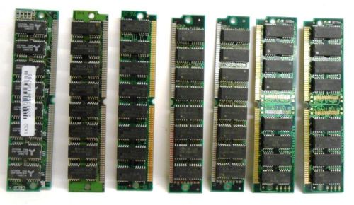 Memory modules, lot of 7, ume, hj, lgs brands for sale