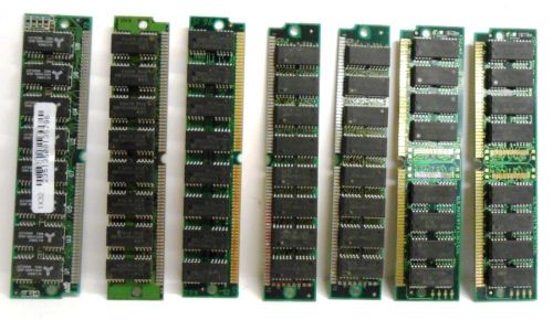 MEMORY MODULES, LOT OF 7, UME, HJ, LGS BRANDS