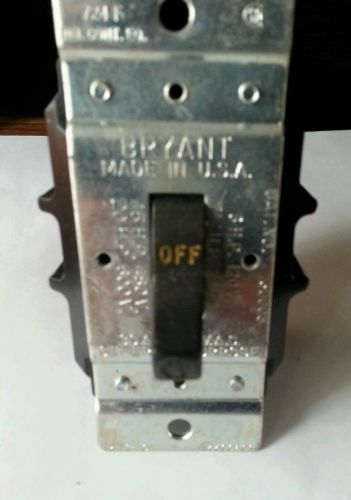 BRYANT MANUAL MOTOR STARTER 30103 30A 3 PHASE