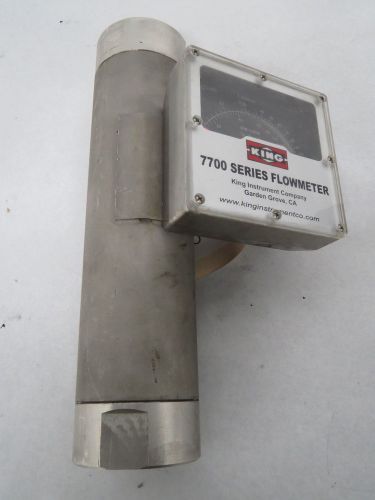 King 7711230734 series 7700 2 in 1500psi stainless flowmeter b352645 for sale