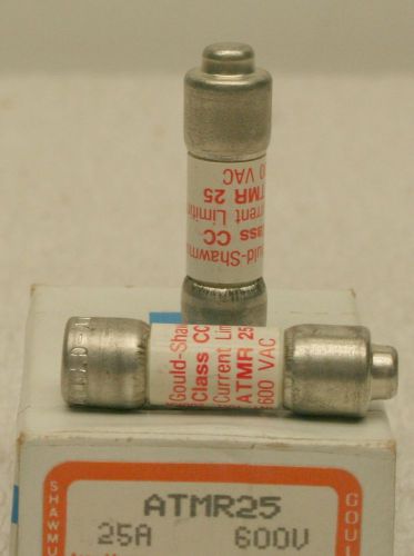 Gould Shawmut ATMR25 Amp-trap Fuse 25A Box of 2 **NEW**