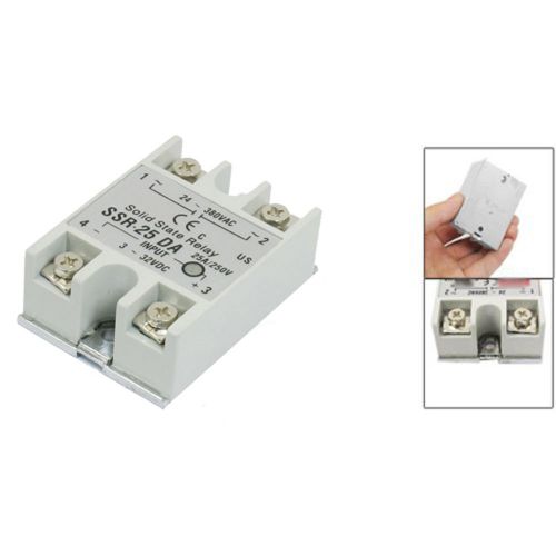 2015 New Temperature Control AC 24V-380V Output Solid State Relay 25A SSR-25DA