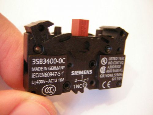 Siemens 3SB3400-0C contact block