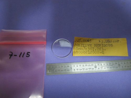 OPTICAL LENS POSITIVE MENISCUS UNSHED CHIP ON EDGE OPTICS #7-115