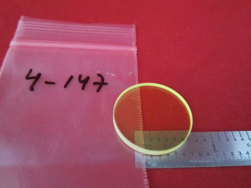 OPTICAL YELLOW FILTER LENS LASER OPTICS #4-147 BIN#4