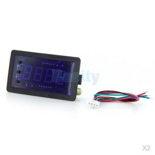 2x 0.56&#034; blue led 0-9999 4 digital up and down digital counter totalizer dc12v for sale