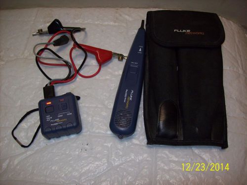 FLUKE NETWORKS PRO 3000 PROBE AND TONER SET WITH CASE 26100-900 26200-900