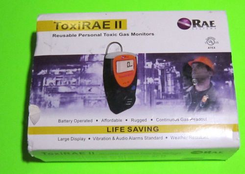 NEW RAE ToxiRAE II REUSABLE PERSONAL TOXIC GAS MONITOR PGM-1110 LIFE SAVING