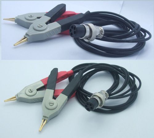 1 set kelvin clip wires for 6-pin air plug to alligator clip lcr meter with test for sale