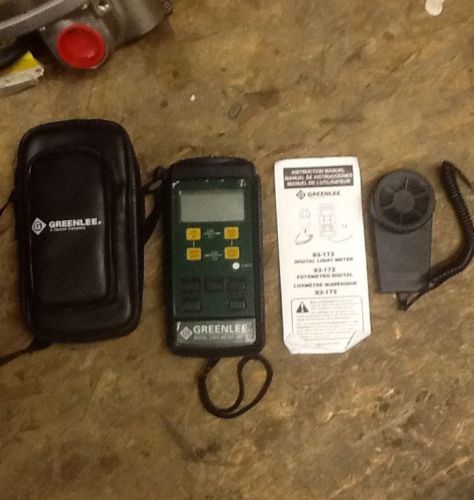 Greenlee  digital light meter  # 93-172 for sale