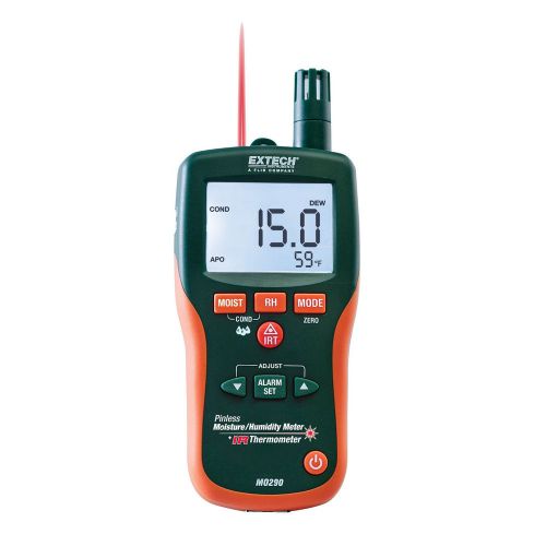 Extech MO290 Pinless Moisture Psychrometer with IR