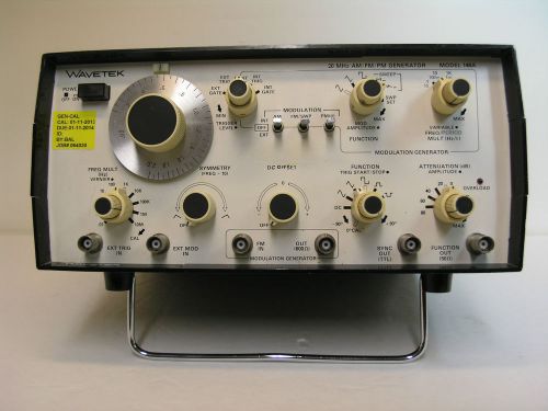 Wavetek 148a  20mhz  am/fm/pm function generator.  0.0002hz to 20mhz.  tested ok for sale