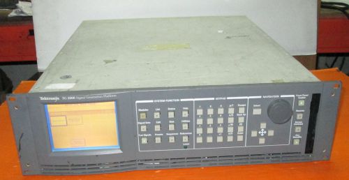 TEKTRONIX TG 2000 SIGNAL GENERATION PLATFORM WITH OPTION  AVG1 BG1 AGL1  TG2000