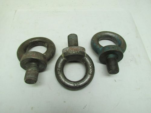 Eyebolt lifting w/shoulder drop forge carbon steel m30x3.5mm 46mm shank lot of 3 for sale