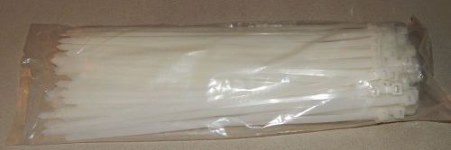 Heavy Duty Industrial Zip Ties 120lb 14&#034; Long  100 per Package White Cable Ties