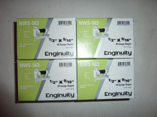 Enginuity by paslode 1/2&#034; crown x 9/16&#034;  20 guage galvanized staples box 10000 for sale