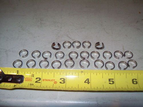Retaining ring clips stainless steel 25 pcs. .370 inside diameter x .120 width for sale