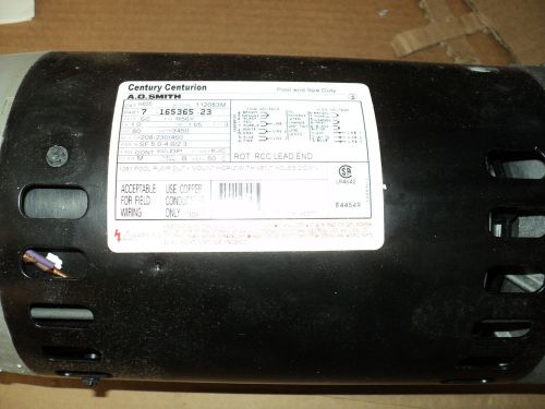 A.O. SMITH H635 Pump Motor POOL , 1 HP, 3450 RPM ,208-230/460 V, 56Y , 3 PHASE