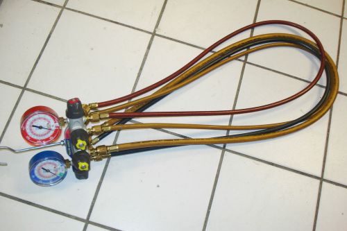 Yellow Jacket Titan Manifold 4 Valve HVAC Gauges