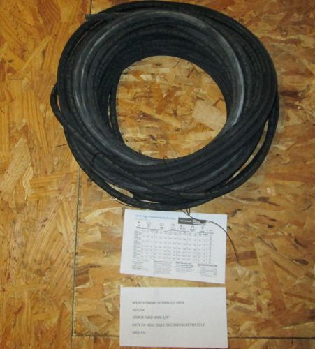 WEATHERHEAD HYDRAULIC HOSE H24504 100R16 TWO WIRE 1/4&#034; 101 FEET 5000 PSI