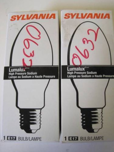 Lot of 2 Sylvania LumaLux High Pressure Soduim LU70/MED 67504-2 S62 E17 NIB