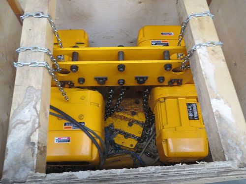 Kito er150s 6.31hp motor 3phase chain 15ton 575v-ac 10ft electric hoist b481595 for sale