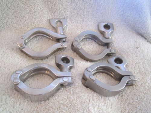 SANI-LOCK Clamp,2 In,304 Stainless Steel = 4 pcs  Used