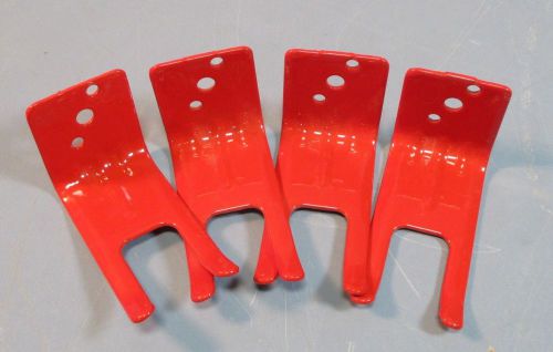 Lot of 4 Amerex Corp 05525B Red Wall Mount Extinguisher Fork Brackets NWOB