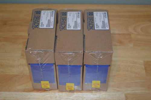 Lot of 3 Brady 104314 Floor Marking Tape 2&#034; x 100&#039; Blue Toughstripe Polyester