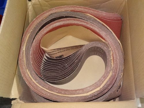 5 new 3M 964F Cubitron 3-5/8&#034; x 168&#034; Grit 60 YF Abrasive Sanding Cloth Belts