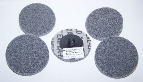 (5) 3M SCOTCH BRITE 2A MED ROLOC DISCS - 2&#034; EXL TR 048011-17185