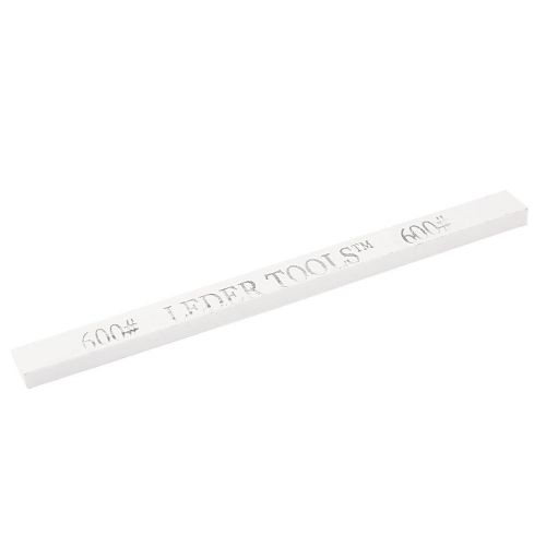 White 150mm x 12mm x 6mm 2 Side Whetstone Leder Sharpening Stone