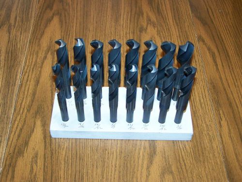 Chicago - Latrobe Reduced Shank Drills, 16 piece Set 17/32 thru 1&#034; x 1/32nds