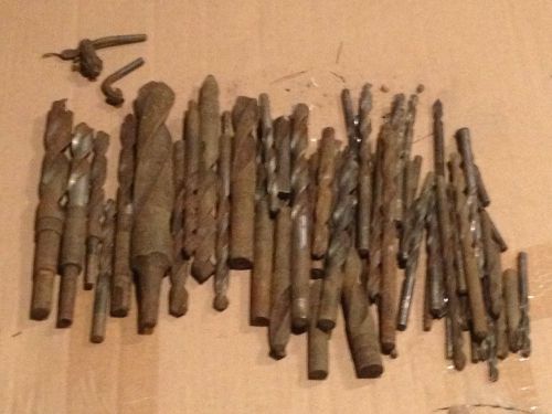 Misc. Metal &amp; Wood Drill Bits Tools Drills Carpentry Machinery Lot