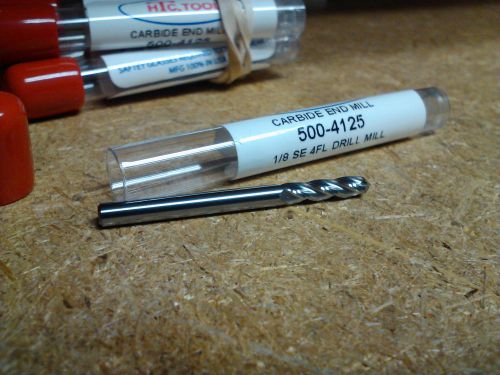 1/8&#034; 4 flute 90 degree point angle carbide drill mill for sale