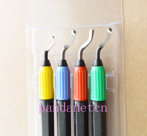 4Pcs EO2100GT Portable Deburring Tools Set Ballpoint Style Plastic Handle