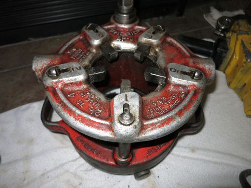 Ridgid Pipe Threading Die Head. 2 1/2&#034; to 4&#034;. Model 4P-J. Jam-Proof. With Dies