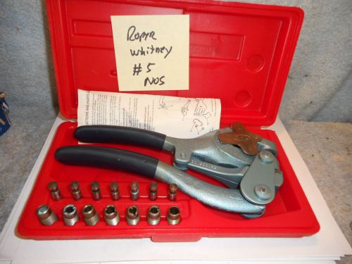 Machinists 1/10B3  NEW PERFECT Roper Whitney #5 Hand Punch